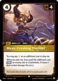Masa, Crashing Thunder